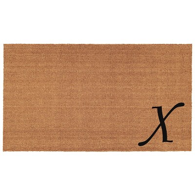 Calloway Mills 153622436X Urban Chic Monogram Doormat 24 In. x 36 In. (Letter X)