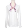 INSPIRE CHIC Women's Floral Printed 100% Cotton Lace Trim Square Scarves 1Pc - 2 of 4
