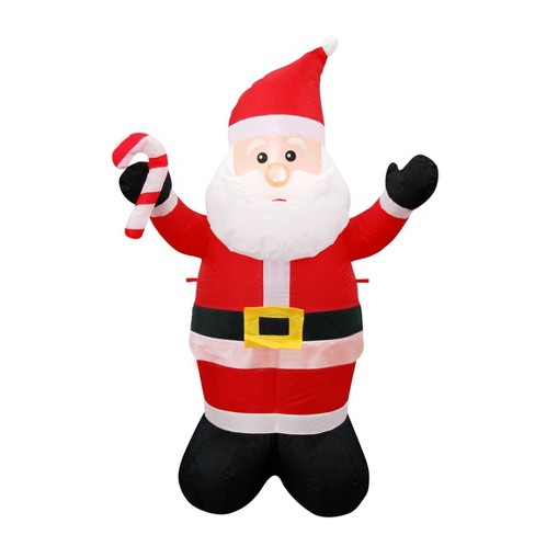 Jeco Inc. 6' Santa Inflatable Christmas Decoration: Easy Setup, Weather ...