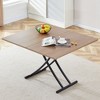 NicBex Modern 43.3" Rectangle Coffee Table with Adjustable Legs and Metal Frame for Living Room and Bedroom - 4 of 4