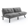 UNISOAR 71'' Convertible Futon Sofa Bed with Adjustable Armrest & Backrest - 2 of 4