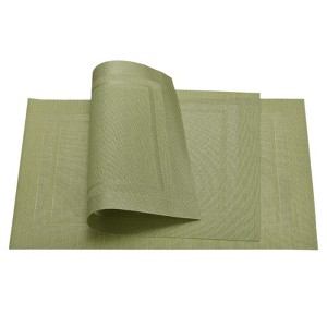 Unique Bargains Heat Resistant Washable PVC Kitchen Placemat 8 Pcs - 1 of 3