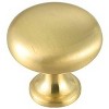 Elegant Lighting Cadon 1.2Inch Diameter Brushed Gold Mushroom Knob Multipack (Set of 10) - 4 of 4