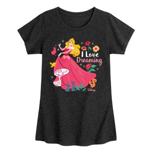 Girls' - Disney - I Love Dreaming Fitted Short Sleeve Graphic T-Shirt - 1 of 4