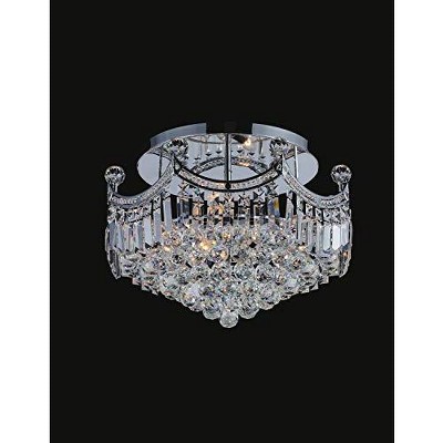 CWI Lighting Amanda 8 Light Flush Mount With Chrome Finish