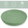 Elanze Designs Bistro Glossy Ceramic 8.5 inch Dinner Bowls Set of 4, Sage Green - 2 of 4