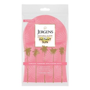 Jergens Natural Glow Instant Sun Application Mitt For Self Tanners, Streak-Free Sunless Tanning Glove - 1 of 4