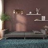 vidaXL 2-Seater Sofa Bed with Two Pillows Dark Gray Fabric - 3 of 4
