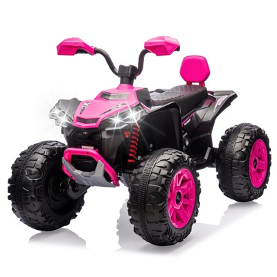 24V Kids Ride on Car for Kids with 550w Motors, 2-Seater ATV, Electric Off-Road Power Vehicle for Boys/Girls, with LED Lights and Music