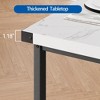 Dining Table Set for 4, Kitchen Table with 2 Upholstered Benches, Wood Kitchen Dining Room Set, for Small Space, Apartment, Home, Dinner - 4 of 4