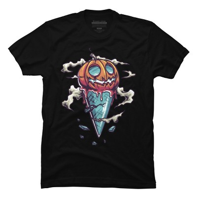 Men's Design By Humans ice cream halloween By onemoredesign T-Shirt