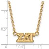 Black Bow Jewelry 14k Yellow Gold Plated Sterling Silver Sigma Delta Tau Greek Life Necklace 18 Inch - 2 of 4