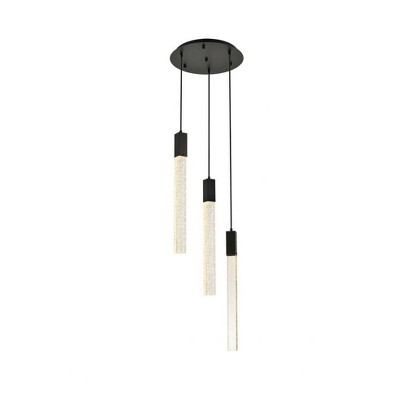 Elegant Lighting Weston 3 - Light Pendant in  Black