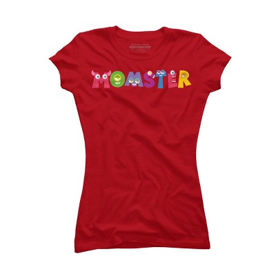 Junior's Design By Humans Cute Momster Cartoon Monster By averilshop T-Shirt