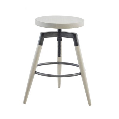 Frazier Adjustable Height Counter Barstool Reclaimed White