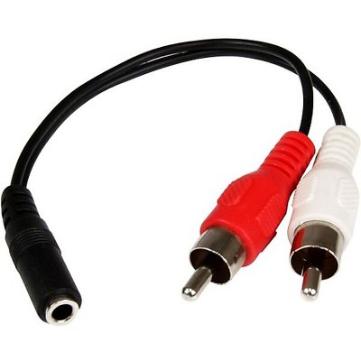 StarTech MUFMRCA 0.4572' Stereo RCA Cable Black