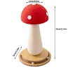 mushroom-shaped cat tree, cat scratching post with interactive ball track spring ball cat toy, equipped with a stable base and durable sisal rope - 2 of 4