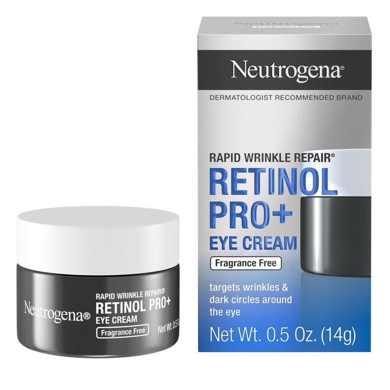 Neutrogena Rapid Wrinkle Repair Retinol Pro+ Eye Cream - Fragrance Free - 0.5 Oz, 3 of 14