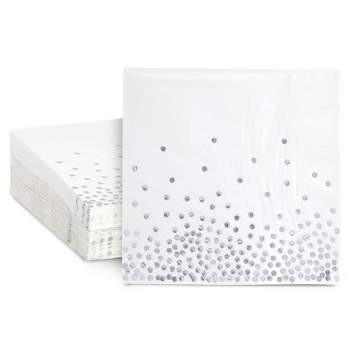 Juvale 100 Pack Floral Paper Napkins Disposable for Bridal Shower, Birthday, Spring Tea Party, 6.5 in