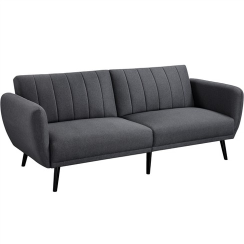 Yaheetech Black Convertible Sofa