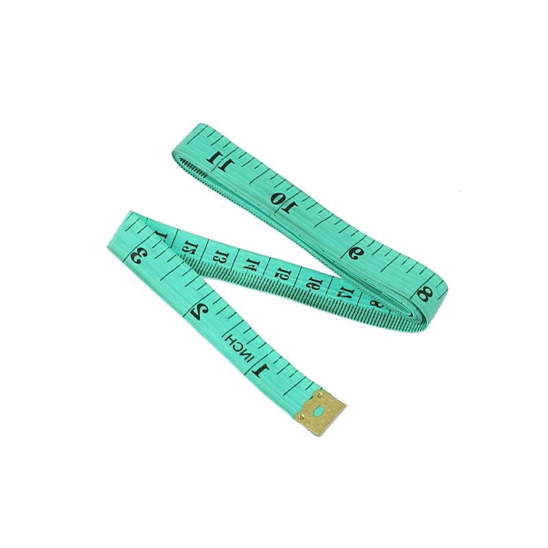 Unique Bargains Soft Plastic Flexible Tailor Seamstress Ruler Tape Measure Green 0.5"x60" 1 Pc, 4 of 5