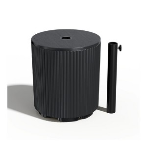 FONTOI Umbrella Base, Movable Umbrella Base, Portable Umbrella Base for Patio Garden, Black, 14.8"*16.7"*14.8" - 1 of 4