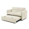TiramisuBest Loveseats Sofa Bed with Pull-out Bed,Adjsutable Back and Two Arm Pocket,Beige (54.5"x33"x31.5") - 2 of 4