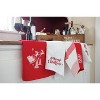 C&F Home Merry Christmas Holly Leaves Waffle Weave Cotton Kitchen Towel - 4 of 4