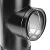 DuraVent 6DVL-T 7 Inch Diameter Stainless Steel Double Wall Wood Burning Stove Tee with Cleanout Cap Pipe Connector, Black - 3 of 3