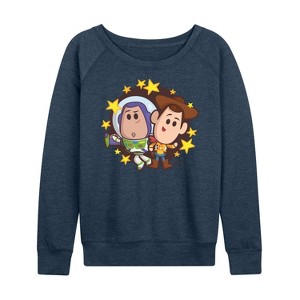 Women's - Disney - Toy Story 4 Lightweight French Terry Wide Neck Long Sleeve Shirt - 1 of 4