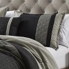 Evo Bytes 6 Piece Brushed Microfiber Plain Weave Comforter Bedding Set Lightweight Quilt for Bedroom, Hotel, Dorm-Queen - 4 of 4