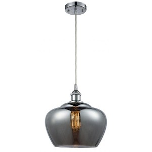 Fenton - 1 Light Cord Hung Mini Pendant In Industrial Style-11 Inches Tall and 11 Inches Wide - 1 of 1