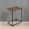 End Table Small Side Table Bed Side Table Side Table For Couch Mesitas Para Sala C Shape End Table - 4 of 4
