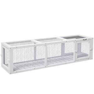 PawHut 59" Long Cat Tunnel with Extendable Design, Outdoor Cat Tunnel House with Weather Protection, Cat Tube Toy Enclosure - 1 of 4