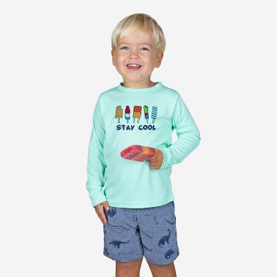 Vapor Apparel UPF 50+ UV Sun Protection Toddler Long Sleeve Rash Guard Swim Shirt