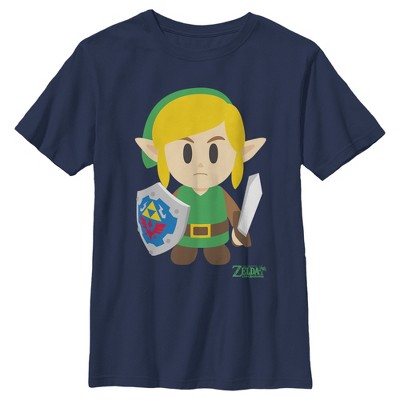 Boy's Nintendo Legend of Zelda Link's Awakening Avatar  T-Shirt - Navy Blue - Small