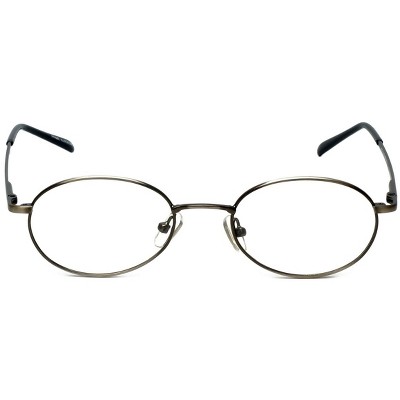 Calabria Metal Flex Designer Reading Glasses Model M in Ant-Pewter 48mm X-SMALL
