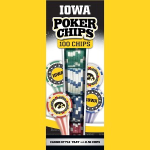 MasterPieces Casino Style 100 Piece Poker Chip Set - NCAA Iowa Hawkeyes - 1 of 4