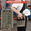 MaseiKar Tool Roll Up Bag, Gifts for Men Dad Husband Him, Portable Foldable Tools Storage for Men, Heavy Duty Tool Organizer - 2 of 4