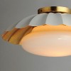 Maxim Lighting Primrose 1 - Light Flush Mount in  Matte White/Gold Leaf - 3 of 4
