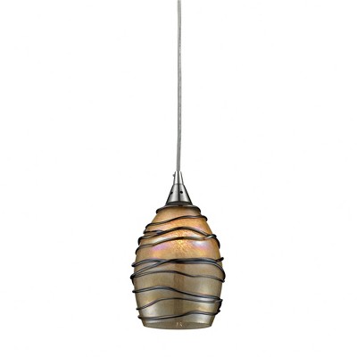 Elk Home Vines 1 - Light Pendant in  Satin Nickel