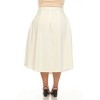 White Mark Plus Size Flared Tweed Skirt - 3 of 4