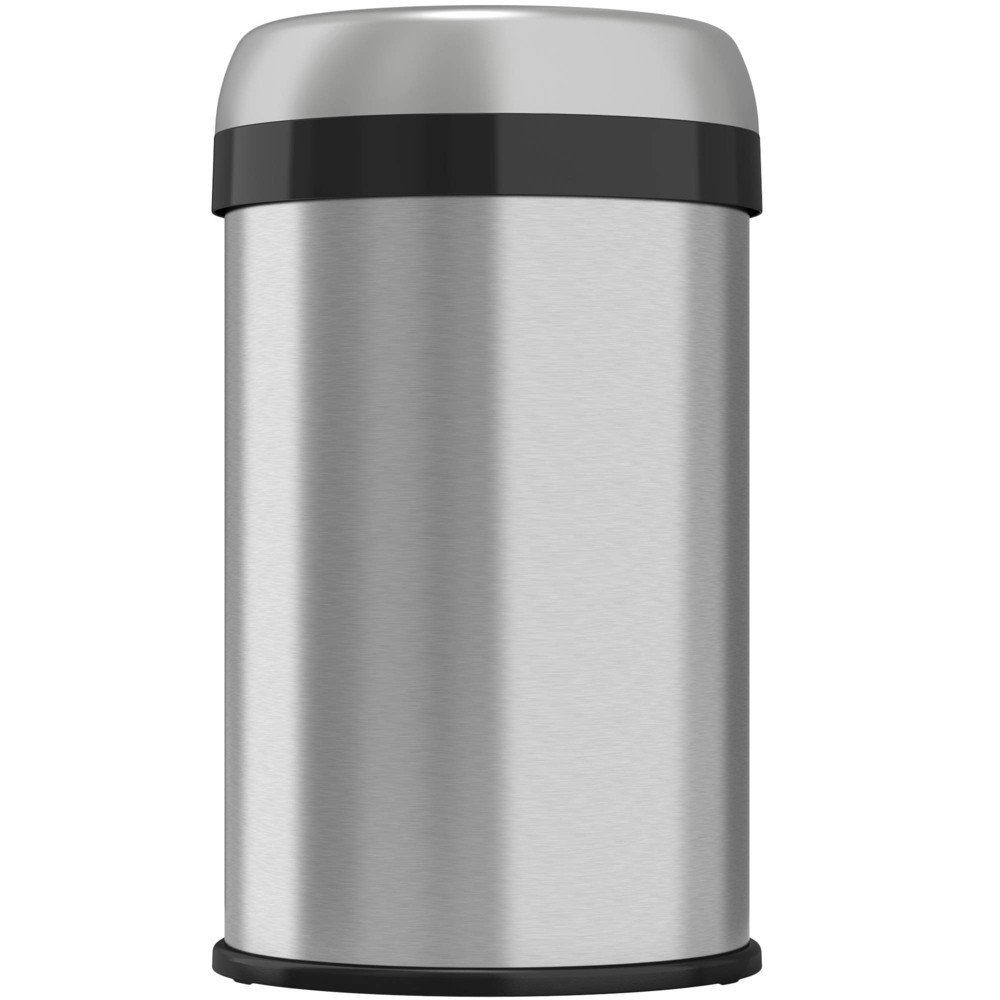 13gal Round Top Stainless Steel Trash Can and Recycle Bin with Dual Deodorizer - Halo