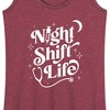 Women's - Instant Message - Night Shift Life Graphic Racerback Tank - 2 of 4
