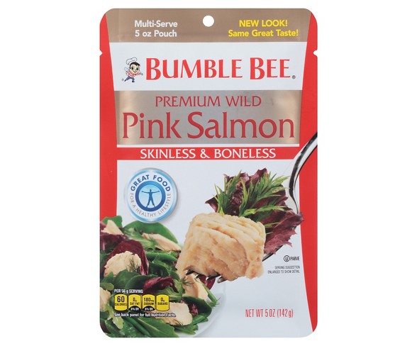 Bumble Bee Skinless & less Premium Wild Pink Salmon 5 oz