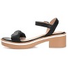 Journee Collection Womens Dexxla Buckle Ankle Strap Low Platform Sandals - image 2 of 4