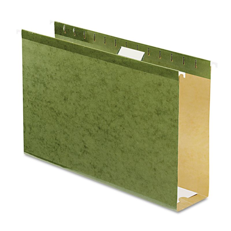 Pendaflex Reinforced 3" Extra Capacity Hanging Folders Legal Standard Green 25/Box 4153X3, 1 of 10