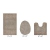 Granada 3 Piece Bath Rug Set 100% Premium Cotton Tufted Non-Slip Backing Bathmats for Bathroom, Super Soft Absorbent, Machine Washable - 2 of 4