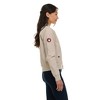 Canada Weather Gear Women's Bomber Flight Jacket – Lightweight Zip-Up Windbreaker with Ribbed Cuffs & Patch - 3 of 4