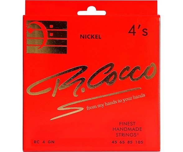 Richard Cocco RC4GN 4-String Nickel Electric Bass Guitar Strings